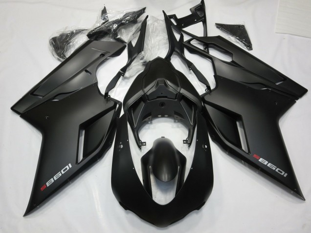 Matte Black with Red 2007-2014 Ducati Ducati 848 1098 1198 Motorcycle Fairing Matte Black with Red 2007-2014 Ducati Ducati 848 1098 1198 Motorcycle Fairing