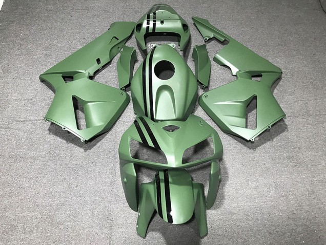 Matte Green 2005-2006 Honda CBR600RR Motorcycle Fairing Matte Green 2005-2006 Honda CBR600RR Motorcycle Fairing