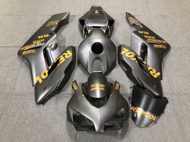 Matte Grey Orange Repsol 2004-2005 Honda CBR1000RR Motorcycle Fairing Matte Grey Orange Repsol 2004-2005 Honda CBR1000RR Motorcycle Fairing