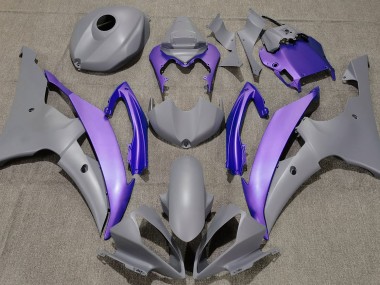 Matte Grey & Purple 2008-2016 Yamaha R6 Motorcycle Fairing