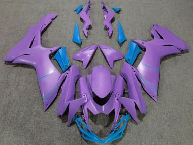 Matte Purple & Blue 2011-2024 Suzuki GSXR 600-750 Motorcycle Fairing