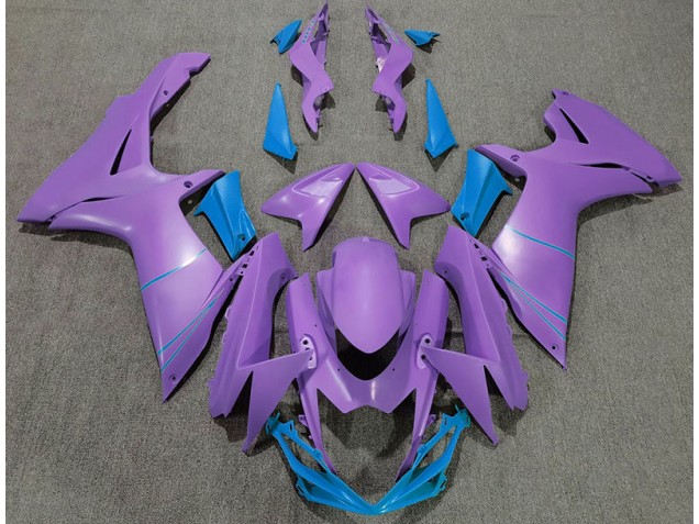 Matte Purple & Blue 2011-2024 Suzuki GSXR 600-750 Motorcycle Fairing Matte Purple & Blue 2011-2024 Suzuki GSXR 600-750 Motorcycle Fairing