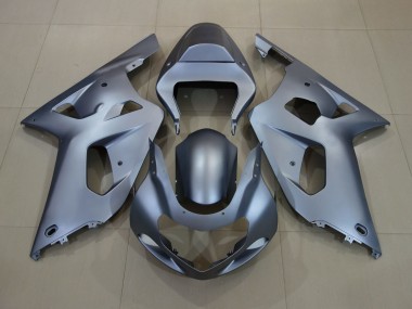 Matte Silver 2001-2003 Suzuki GSXR 600-750 Motorcycle Fairing
