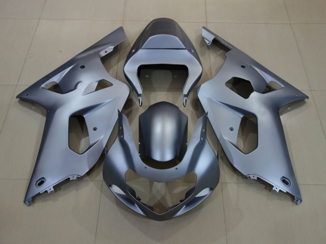 Matte Silver 2001-2003 Suzuki GSXR 600-750 Motorcycle Fairing Matte Silver 2001-2003 Suzuki GSXR 600-750 Motorcycle Fairing