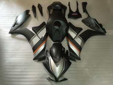 Matte Silver and Black 2012-2016 Honda CBR1000RR Motorcycle Fairing