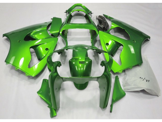 Metallic Green 2000-2002 Kawasaki ZX6R Motorcycle Fairing Metallic Green 2000-2002 Kawasaki ZX6R Motorcycle Fairing