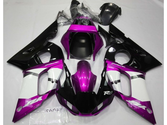 Metallic Pink 1998-2002 Yamaha R6 Motorcycle Fairing Metallic Pink 1998-2002 Yamaha R6 Motorcycle Fairing