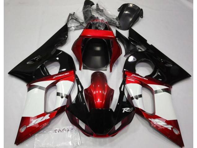 Metallic Red 1998-2002 Yamaha R6 Motorcycle Fairing Metallic Red 1998-2002 Yamaha R6 Motorcycle Fairing