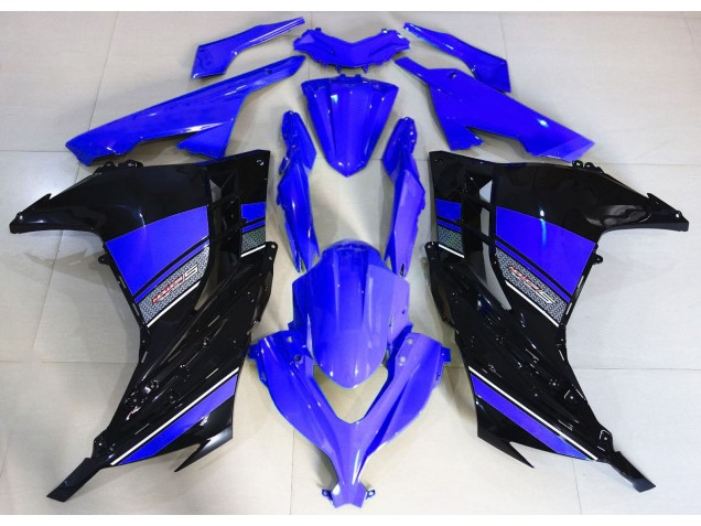 Midnight Blue and Black 2013-2018 Kawasaki Ninja 300 Motorcycle Fairing Midnight Blue and Black 2013-2018 Kawasaki Ninja 300 Motorcycle Fairing