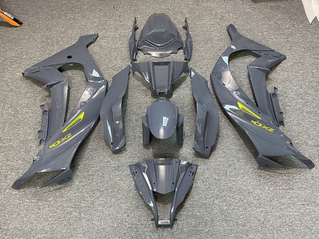 Nardo Grey & Yellow 2011-2015 Kawasaki ZX10R Motorcycle Fairing Nardo Grey & Yellow 2011-2015 Kawasaki ZX10R Motorcycle Fairing