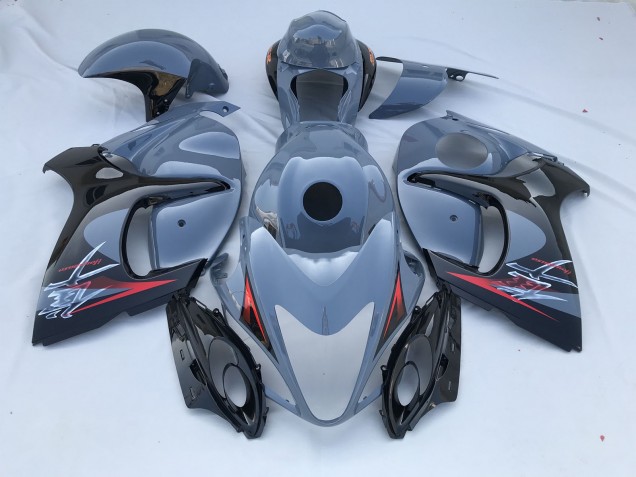 Nardo Grey and Black Limited 2008-2020 Suzuki GSXR 1300 Hayabusa Motorcycle Fairing Nardo Grey and Black Limited 2008-2020 Suzuki GSXR 1300 Hayabusa Motorcycle Fairing