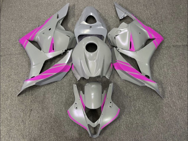 Nardo Grey and Pink 2009-2012 Honda CBR600RR Motorcycle Fairing Nardo Grey and Pink 2009-2012 Honda CBR600RR Motorcycle Fairing