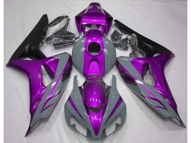Nardo Grey and Purple 2006-2007 Honda CBR1000RR Motorcycle Fairing Nardo Grey and Purple 2006-2007 Honda CBR1000RR Motorcycle Fairing