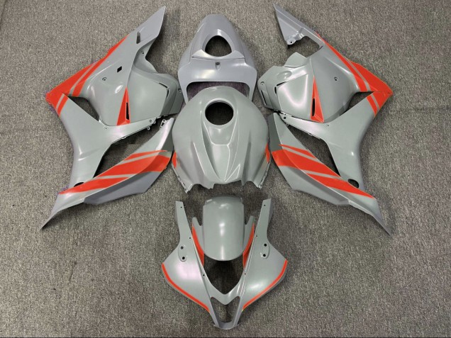 Nardo Grey and Red 2009-2012 Honda CBR600RR Motorcycle Fairing Nardo Grey and Red 2009-2012 Honda CBR600RR Motorcycle Fairing