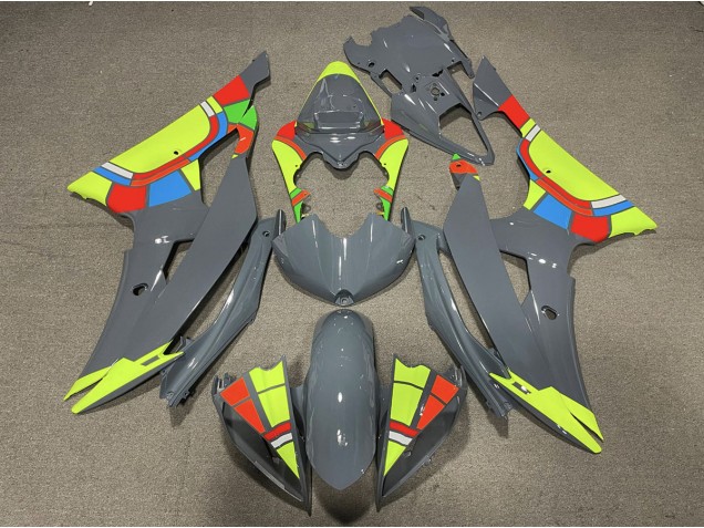 Nardo and High Viz Yellow Design 2008-2016 Yamaha R6 Motorcycle Fairing Nardo and High Viz Yellow Design 2008-2016 Yamaha R6 Motorcycle Fairing
