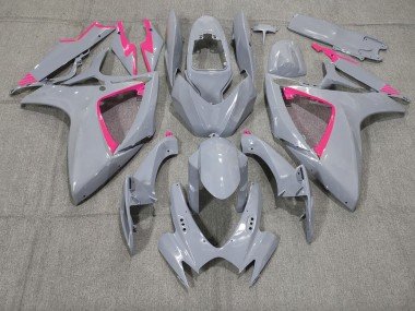 Nardo and Pink Trim 2006-2007 Suzuki GSXR 600-750 Motorcycle Fairing