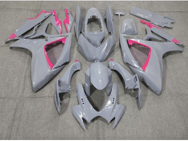 Nardo and Pink Trim 2006-2007 Suzuki GSXR 600-750 Motorcycle Fairing