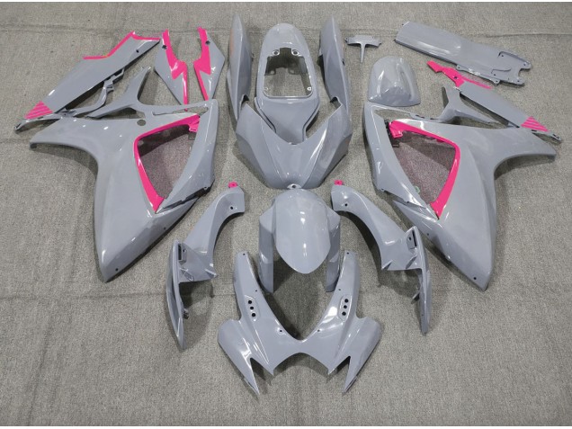 Nardo and Pink Trim 2006-2007 Suzuki GSXR 600-750 Motorcycle Fairing Nardo and Pink Trim 2006-2007 Suzuki GSXR 600-750 Motorcycle Fairing
