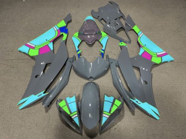 Nardo and Teal Design 2008-2016 Yamaha R6 Motorcycle Fairing