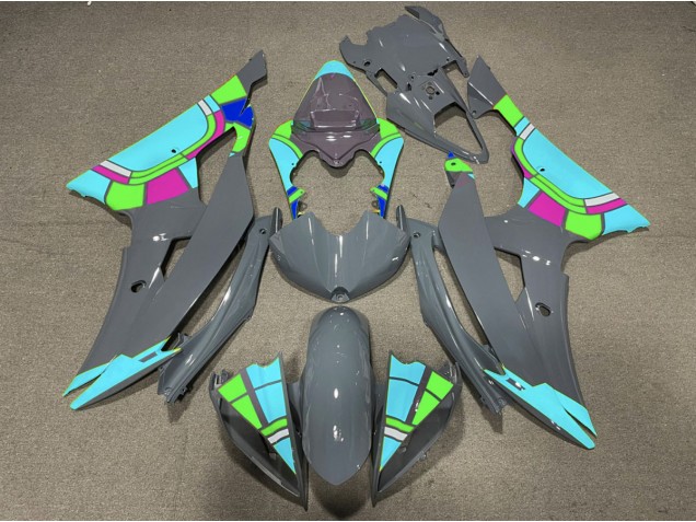 Nardo and Teal Design 2008-2016 Yamaha R6 Motorcycle Fairing Nardo and Teal Design 2008-2016 Yamaha R6 Motorcycle Fairing