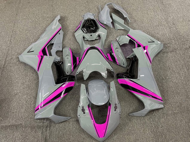 Nardo with Pink Stripes 2017-2023 Honda CBR1000RR Motorcycle Fairing Nardo with Pink Stripes 2017-2023 Honda CBR1000RR Motorcycle Fairing
