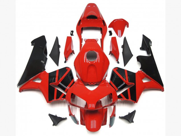 OEM Style Red Black 2003-2004 Honda CBR600RR Motorcycle Fairing OEM Style Red Black 2003-2004 Honda CBR600RR Motorcycle Fairing