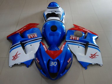 Ocean Blue & Logos 1997-2007 Suzuki GSXR 1300 Hayabusa Motorcycle Fairing
