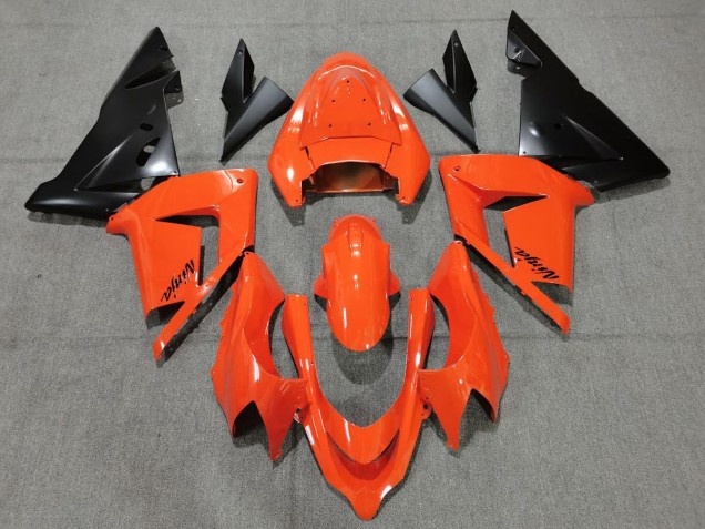 Orange Black 2004-2005 Kawasaki ZX10R Motorcycle Fairing Orange Black 2004-2005 Kawasaki ZX10R Motorcycle Fairing