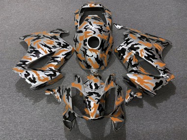 Orange Camo 2002-2012 Honda VFR800 Motorcycle Fairing