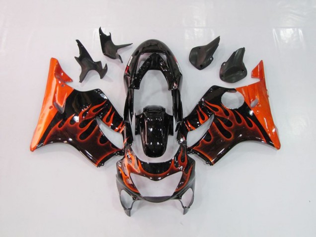 Orange Flame 1999-2000 Honda CBR600 F4 Motorcycle Fairing Orange Flame 1999-2000 Honda CBR600 F4 Motorcycle Fairing