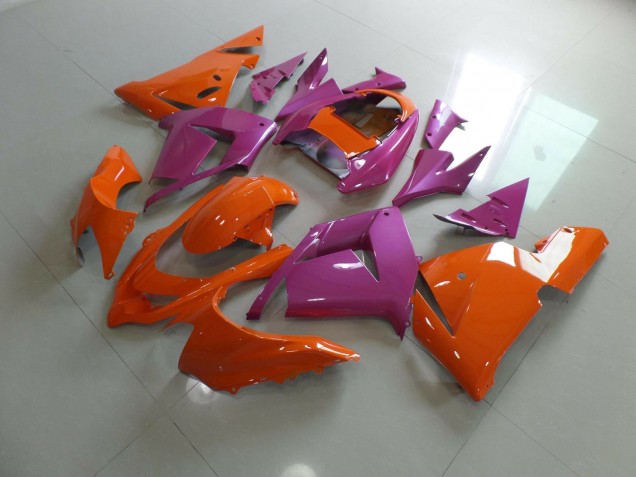 Orange Pink 2004-2005 Kawasaki ZX10R Motorcycle Fairing Orange Pink 2004-2005 Kawasaki ZX10R Motorcycle Fairing