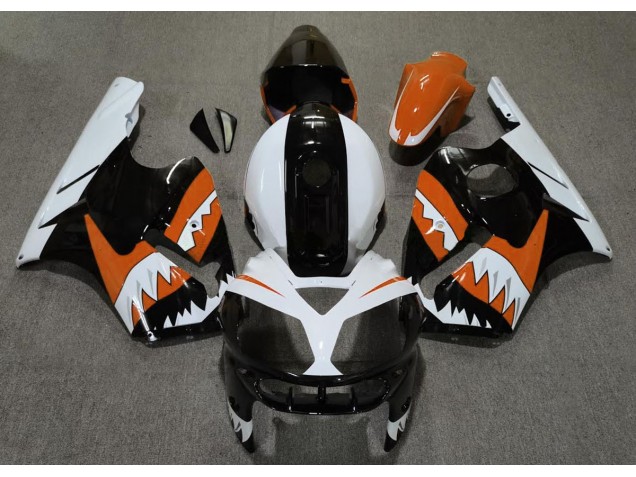 Orange Shark 2002-2005 Kawasaki ZX12R Motorcycle Fairing Orange Shark 2002-2005 Kawasaki ZX12R Motorcycle Fairing