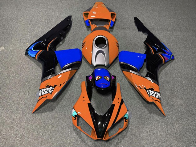 Orange Shark 2006-2007 Honda CBR1000RR Motorcycle Fairing Orange Shark 2006-2007 Honda CBR1000RR Motorcycle Fairing