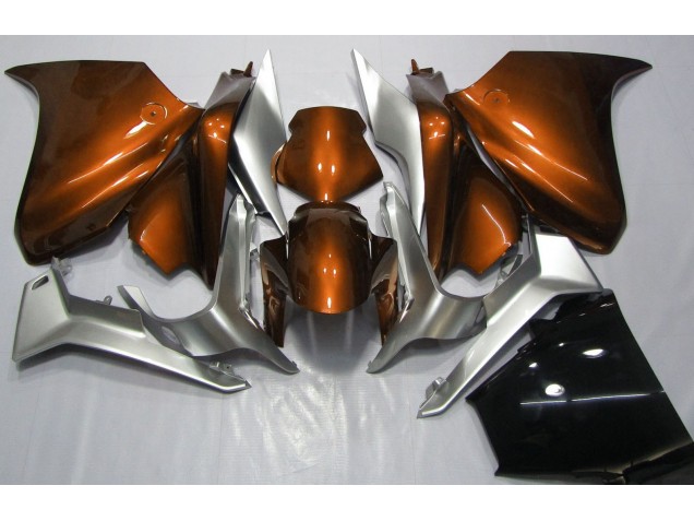 Orange and Silver 2010-2013 Honda VFR1200 Motorcycle Fairing Orange and Silver 2010-2013 Honda VFR1200 Motorcycle Fairing