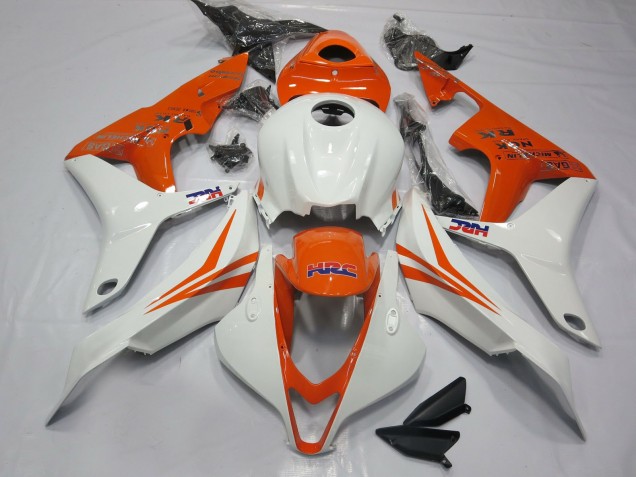 Orange and White HRC- CBR600RR 07-08 2007-2008 Honda CBR600RR Motorcycle Fairing Orange and White HRC- CBR600RR 07-08 2007-2008 Honda CBR600RR Motorcycle Fairing