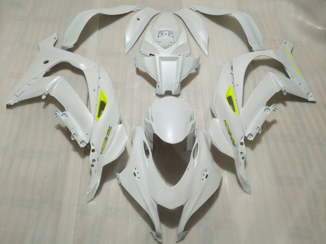 Pearl White 2016-2019 Kawasaki ZX10R Motorcycle Fairing Pearl White 2016-2019 Kawasaki ZX10R Motorcycle Fairing