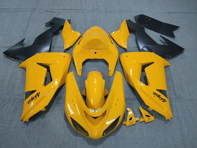 Pearl Yellow 2006-2007 Kawasaki ZX10R Motorcycle Fairing