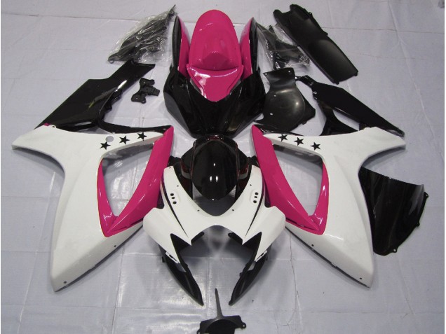 Pink Star 2006-2007 Suzuki GSXR 600-750 Motorcycle Fairing Pink Star 2006-2007 Suzuki GSXR 600-750 Motorcycle Fairing