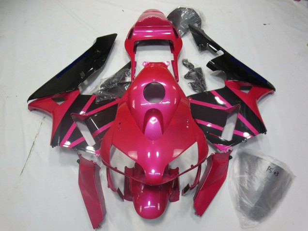 Pink and Black 2003-2004 Honda CBR600RR Motorcycle Fairing Pink and Black 2003-2004 Honda CBR600RR Motorcycle Fairing