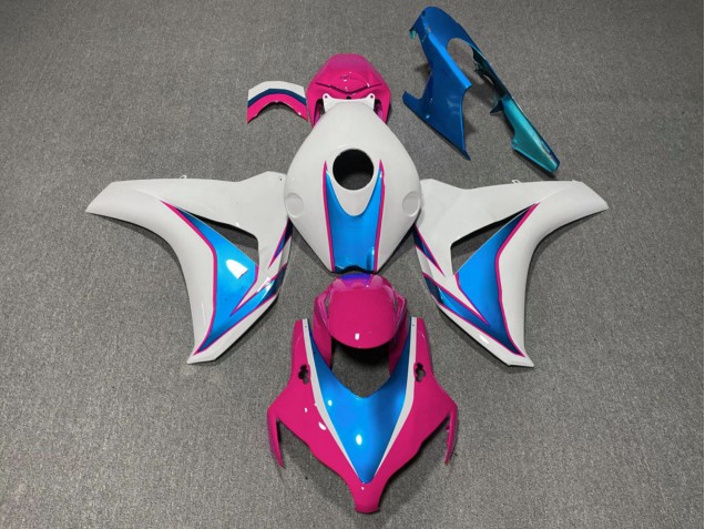 Pink and Blue Gloss 2008-2011 Honda CBR1000RR Motorcycle Fairing Pink and Blue Gloss 2008-2011 Honda CBR1000RR Motorcycle Fairing
