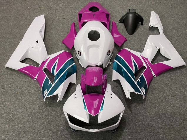 Pink and Emerald Gloss 2013-2023 Honda CBR600RR Motorcycle Fairing Pink and Emerald Gloss 2013-2023 Honda CBR600RR Motorcycle Fairing