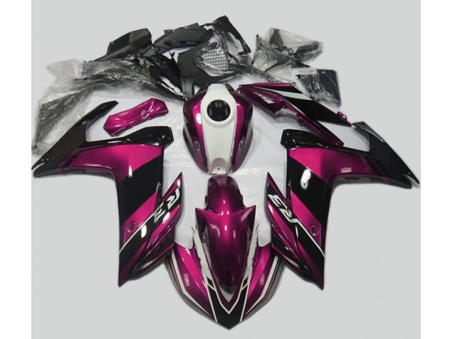 Pink and Gloss Black 2015-2018 Yamaha R3 Motorcycle Fairing Pink and Gloss Black 2015-2018 Yamaha R3 Motorcycle Fairing