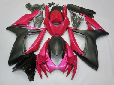 Pink and Matte 2006-2007 Suzuki GSXR 600-750 Motorcycle Fairing