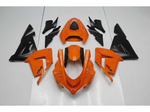 Plain Orange Ninja 2004-2005 Kawasaki ZX10R Motorcycle Fairing Plain Orange Ninja 2004-2005 Kawasaki ZX10R Motorcycle Fairing