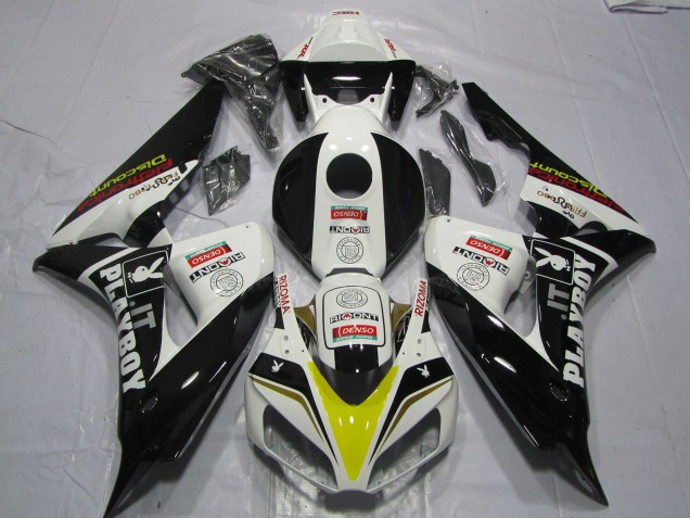 PlayBoy Style 2 2006-2007 Honda CBR1000RR Motorcycle Fairing PlayBoy Style 2 2006-2007 Honda CBR1000RR Motorcycle Fairing