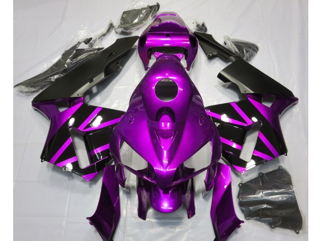 Purple & Gloss Black Design 2005-2006 Honda CBR600RR Motorcycle Fairing Purple & Gloss Black Design 2005-2006 Honda CBR600RR Motorcycle Fairing