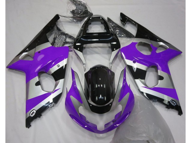 Purple Silver OEM Style 2000-2002 Suzuki GSXR 1000 Motorcycle Fairing Purple Silver OEM Style 2000-2002 Suzuki GSXR 1000 Motorcycle Fairing