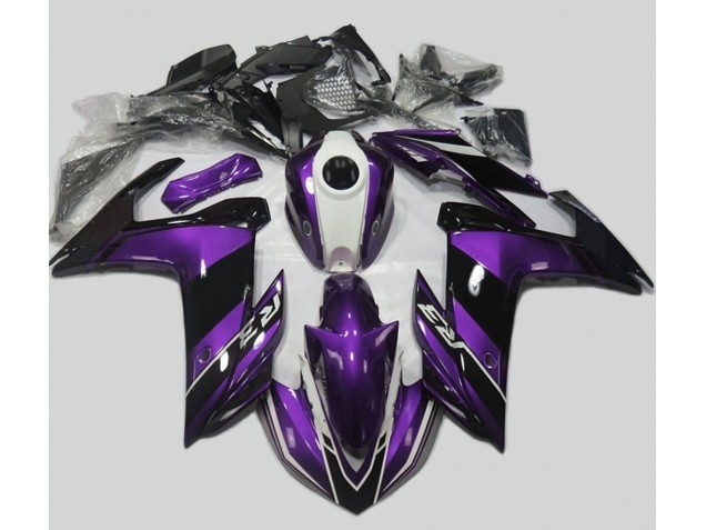 Purple and Gloss Black 2015-2018 Yamaha R3 Motorcycle Fairing Purple and Gloss Black 2015-2018 Yamaha R3 Motorcycle Fairing