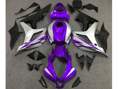 Purple and Silver OEM Style 2007-2008 Honda CBR600RR Motorcycle Fairing