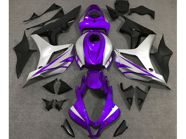 Purple and Silver OEM Style 2007-2008 Honda CBR600RR Motorcycle Fairing Purple and Silver OEM Style 2007-2008 Honda CBR600RR Motorcycle Fairing